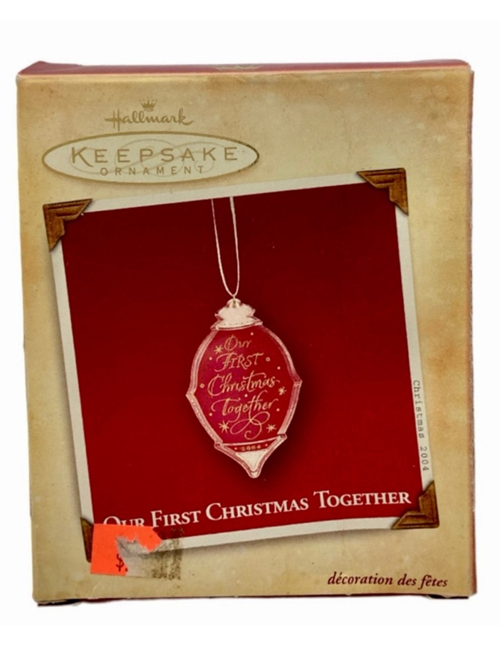 Hallmark 2004 “Our First Christmas Together” Acrylic Christmas Ornament